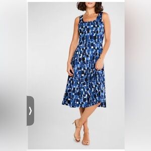 Nic and Zoe artist block abstract printed Dress